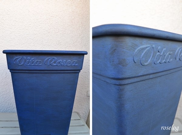 プラスチック鉢 ペイント 塗装 ブログ 画像 roselog